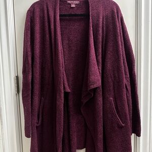 Barefoot Dreams Deep Purple Cardigan